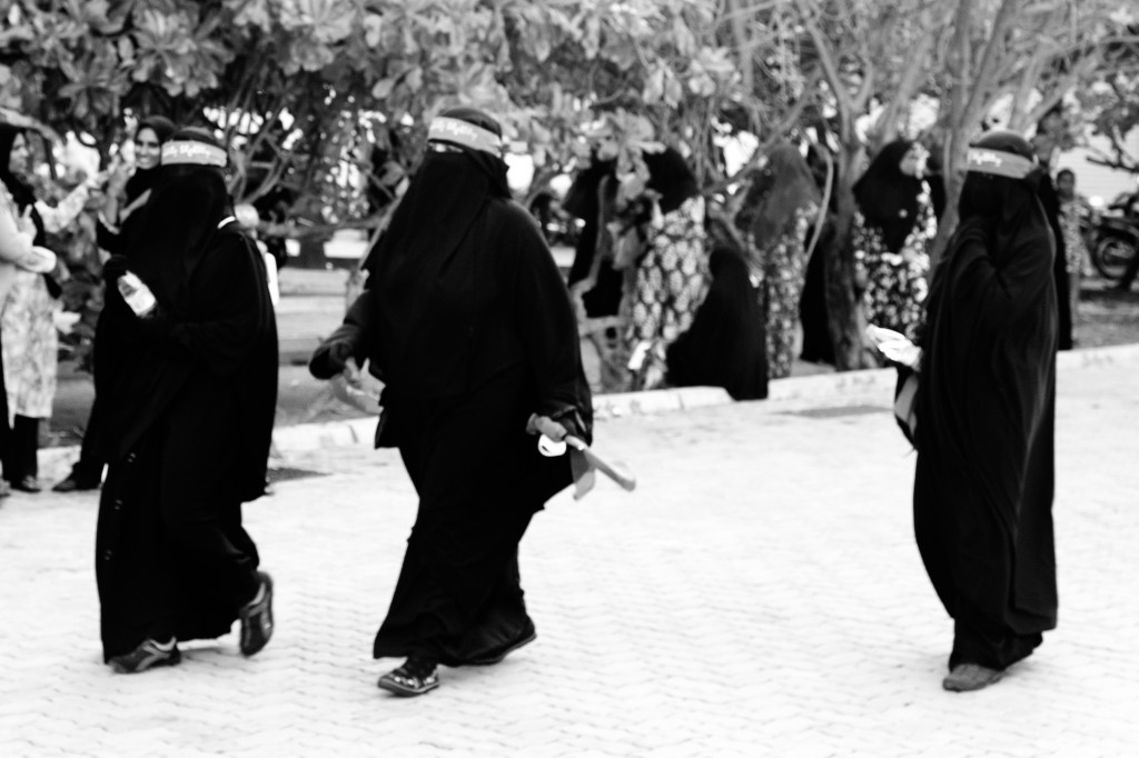 Maldivian women at an Adhaalath-led rally on 23 December 2011. Photo: Aznym